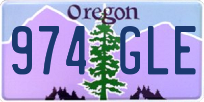 OR license plate 974GLE