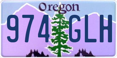 OR license plate 974GLH