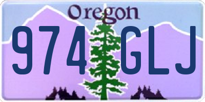 OR license plate 974GLJ
