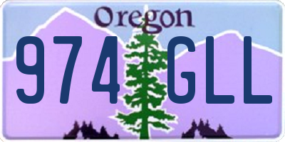 OR license plate 974GLL