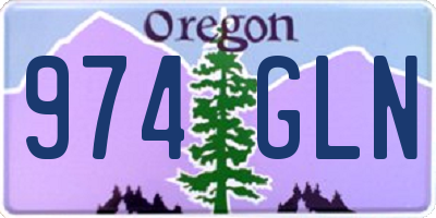 OR license plate 974GLN