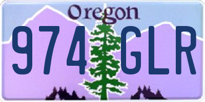 OR license plate 974GLR