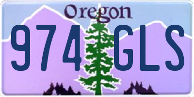 OR license plate 974GLS