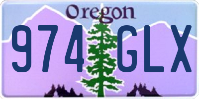 OR license plate 974GLX