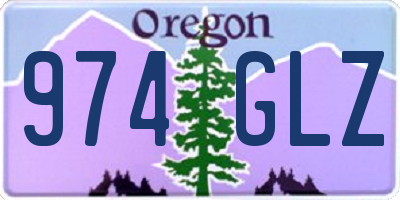 OR license plate 974GLZ