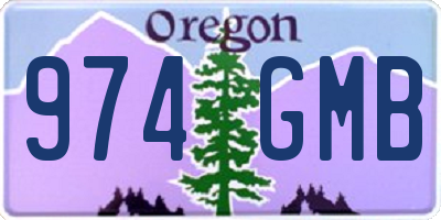 OR license plate 974GMB