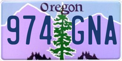 OR license plate 974GNA