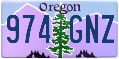 OR license plate 974GNZ