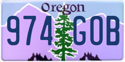 OR license plate 974GOB