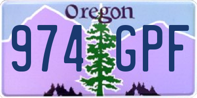 OR license plate 974GPF
