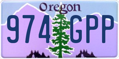 OR license plate 974GPP