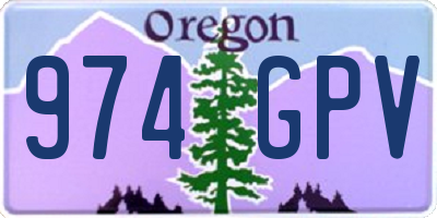 OR license plate 974GPV
