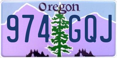 OR license plate 974GQJ