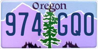 OR license plate 974GQO