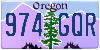 OR license plate 974GQR