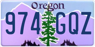 OR license plate 974GQZ