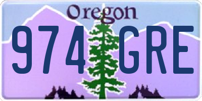 OR license plate 974GRE