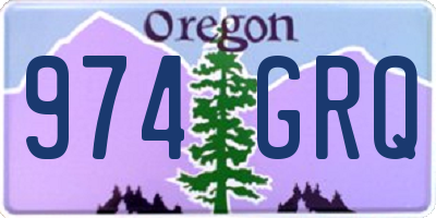 OR license plate 974GRQ