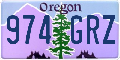 OR license plate 974GRZ