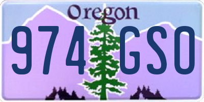 OR license plate 974GSO