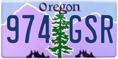 OR license plate 974GSR