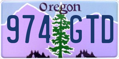 OR license plate 974GTD