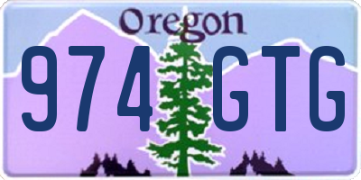 OR license plate 974GTG