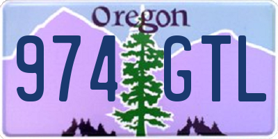 OR license plate 974GTL
