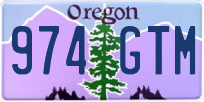 OR license plate 974GTM