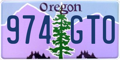 OR license plate 974GTO