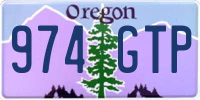 OR license plate 974GTP