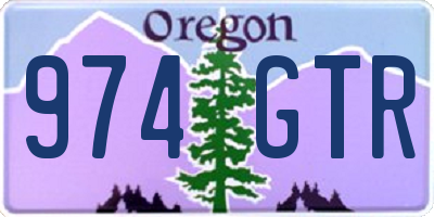 OR license plate 974GTR