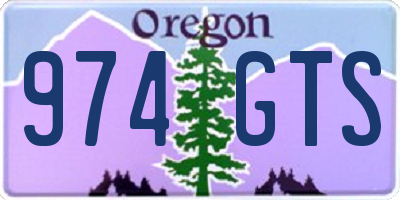 OR license plate 974GTS