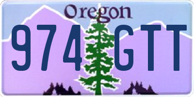 OR license plate 974GTT