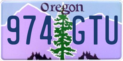 OR license plate 974GTU