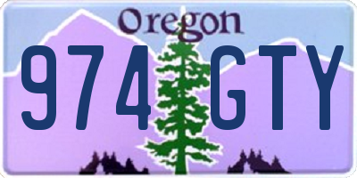 OR license plate 974GTY