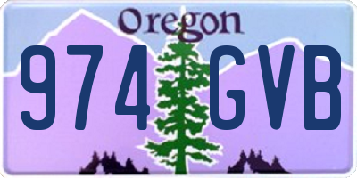 OR license plate 974GVB