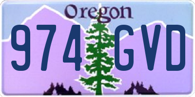 OR license plate 974GVD