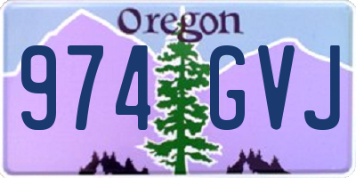 OR license plate 974GVJ