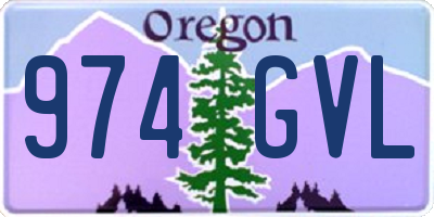 OR license plate 974GVL