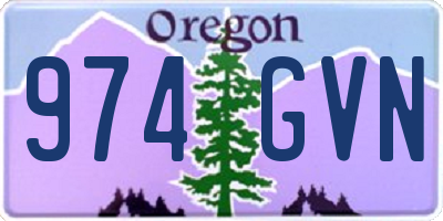OR license plate 974GVN