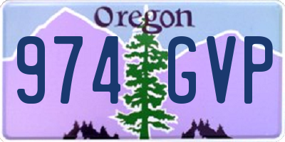 OR license plate 974GVP
