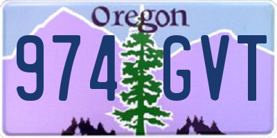 OR license plate 974GVT