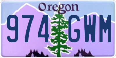 OR license plate 974GWM