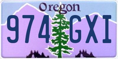 OR license plate 974GXI