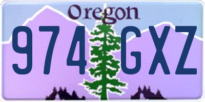 OR license plate 974GXZ