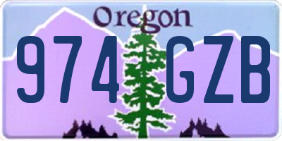 OR license plate 974GZB