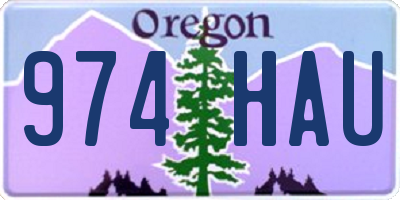 OR license plate 974HAU