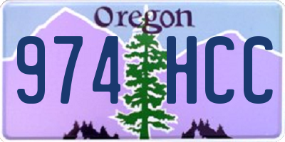 OR license plate 974HCC