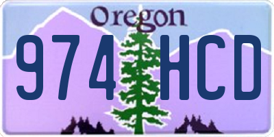 OR license plate 974HCD